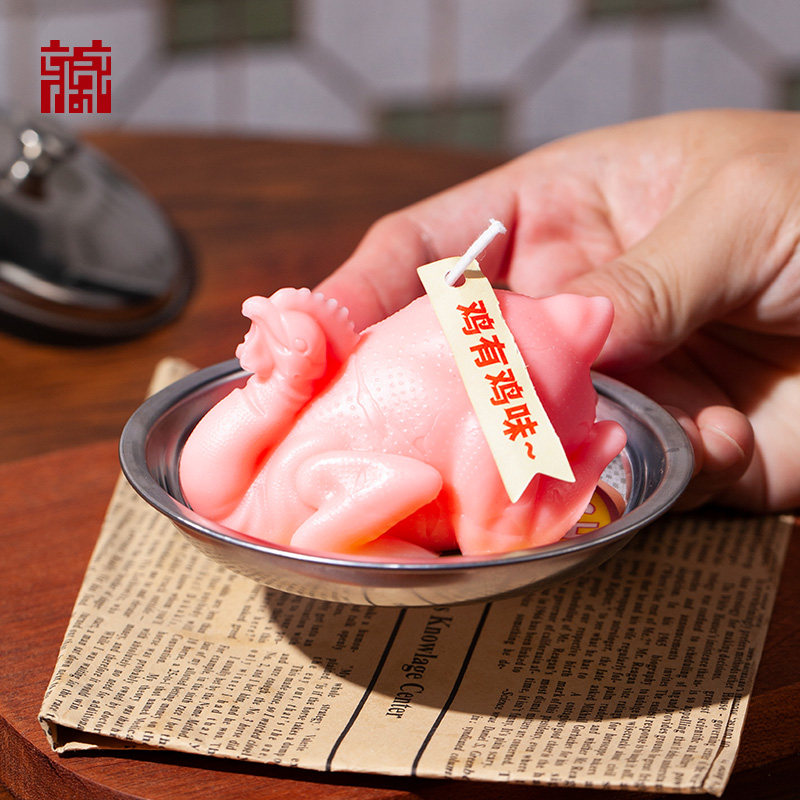 广东省博物馆广宁玉雕鸡香薰蜡烛创意造型蜡烛香薰礼物创意礼物