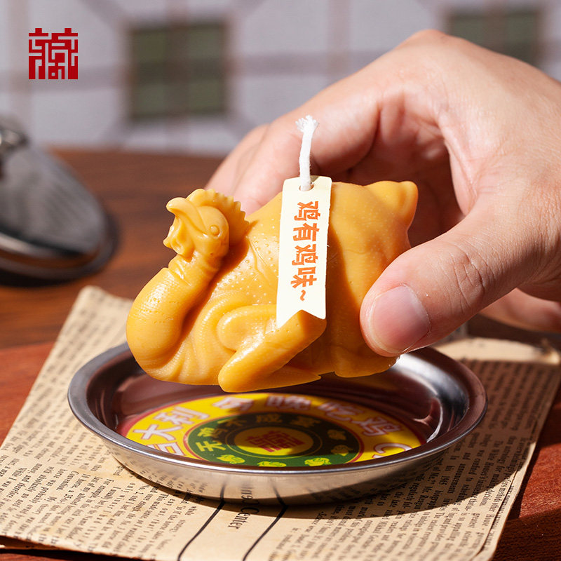 广东省博物馆广宁玉雕鸡香薰蜡烛创意造型蜡烛香薰礼物创意礼物