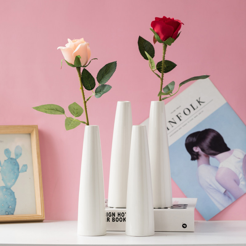 现代简约陶瓷花瓶干花插花客厅餐桌家居装饰品玄关小摆件拍照道具,淘宝优惠券,粉丝福利购,淘宝优惠卷