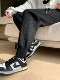 Sports pants for men and women, autumn and winter, velvet thickened sweatpants, loose leg warmer casual pants