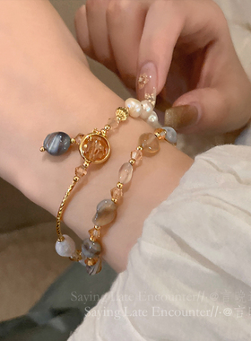 天然淡水珍珠手链轻奢小众精致