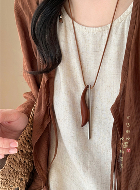 不规则长款项链复古高级感