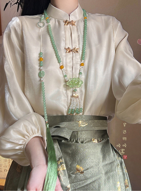 背云流苏璎珞项链新中式国风古风