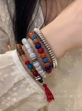 菩提串珠手链四件套复古民族风