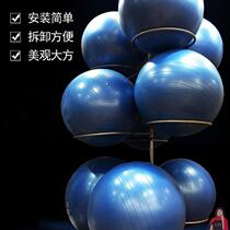 Fitness Room Multilayer Wave Speed Ball Containing Rack Hemisphere Fitness Ball Shelving Balance Containing Equipment Yoga Ball Shelf