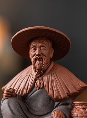姜太公钓鱼摆件，中式禅意