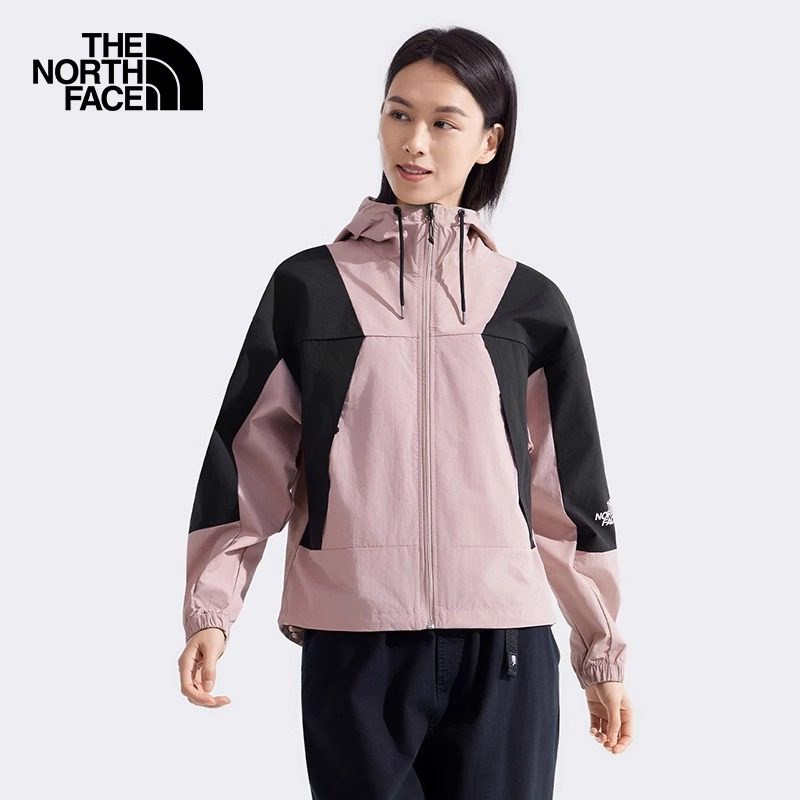 TheNorthFace北面防风夹克女25春夏新款户外防风连帽单层外套8EXC,淘宝优惠券,粉丝福利购,淘宝优惠卷