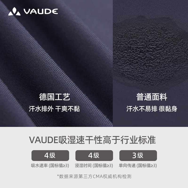 VAUDE巍德维尔特速干长袖T恤透气抗菌男士户外徒步运动登山速干衣-图2