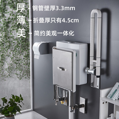 卫生间挂壁式马桶家用一体两用墙上老人蹲厕改坐厕壁挂式坐便器 - 图3