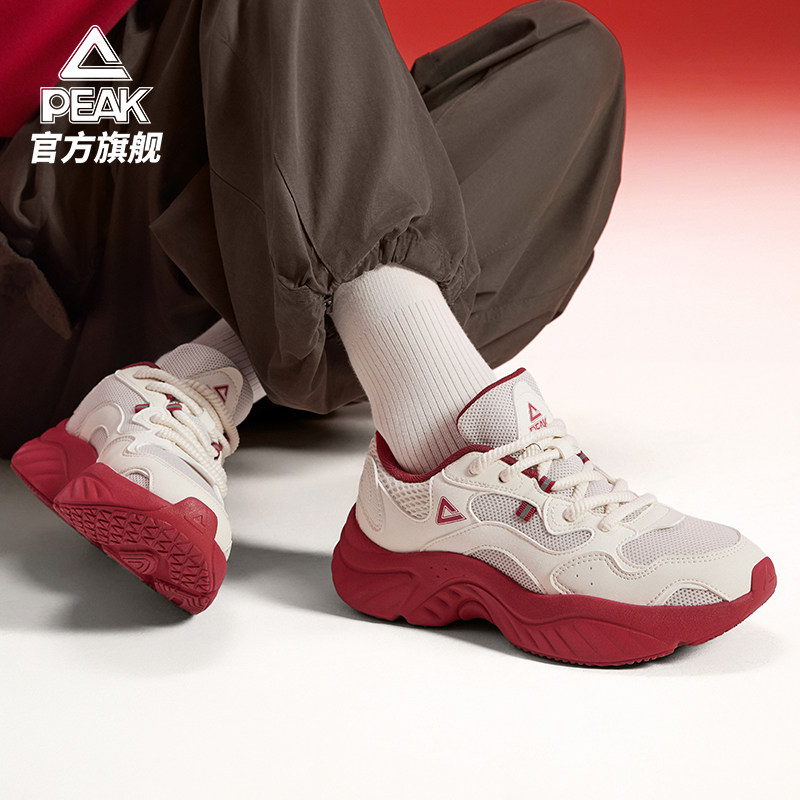 匹克小胖鞋休闲鞋男女鞋子秋季新品复古厚底老爹鞋百搭情侣运动鞋