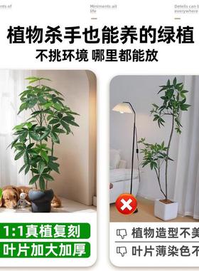 假绿植装饰彷真发财树室内盆栽大型落地摆件客厅轻奢彷生植物造景