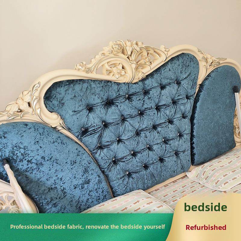 枕套面料欧式软袋硬套剥落翻新加厚半弯曲双靠背金丝绒布,淘宝优惠券,粉丝福利购,淘宝优惠卷