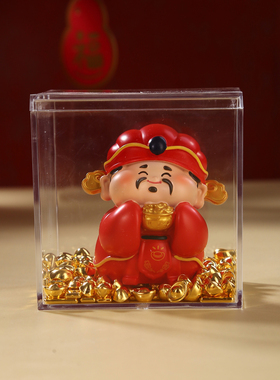 马年五路财神关公钟馗招财摆件