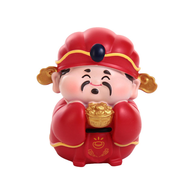 Five-Way God of Wealth Fortune Ornament Office Desktop