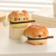 Cute Bread Wooden Fish Knock Unzip Desktop Ornaments
