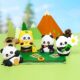 Featured panda cultural and creative blind box figure ornaments as souvenirs