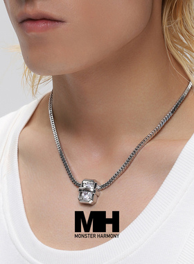 MonsterHarmony原创宝石项链女