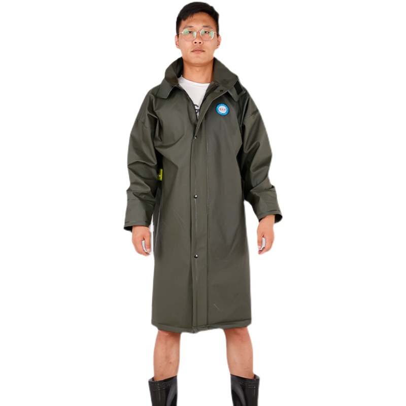 防水雨衣男女外套中长款纯色徒步防暴雨户外骑行外卖工作干过雨披 - 图3