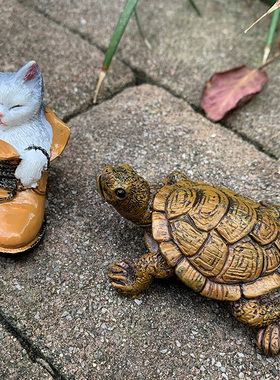 仿真年轮桌子枯木椅子树脂小摆件