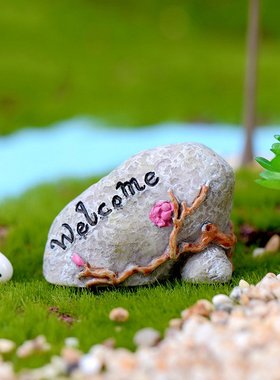 迷你小假山盆景石头桌面生态