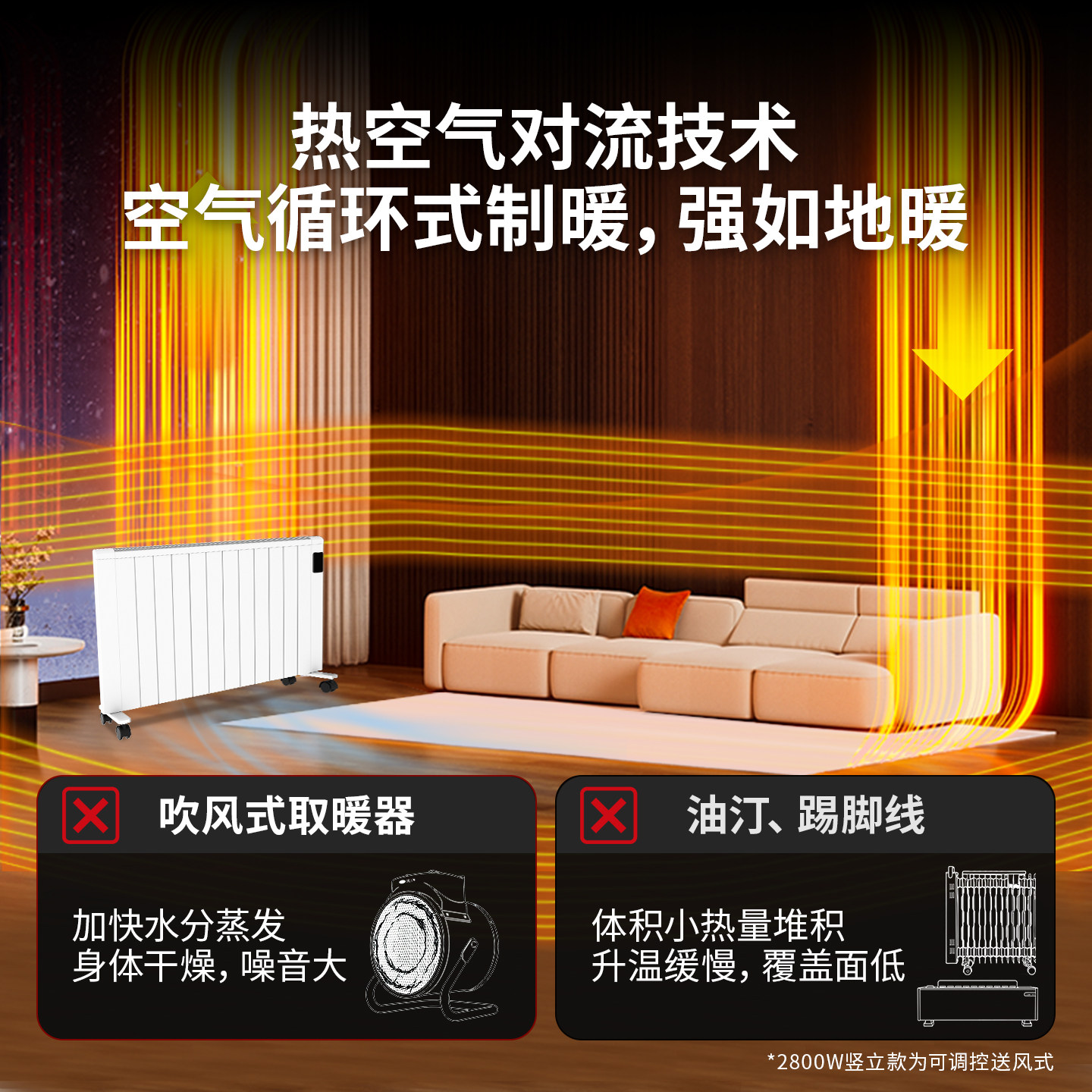 先锋暖气片全屋电暖气大面积电热取暖器家用新型踢脚线电暖暖气机,淘宝优惠券,粉丝福利购,淘宝优惠卷