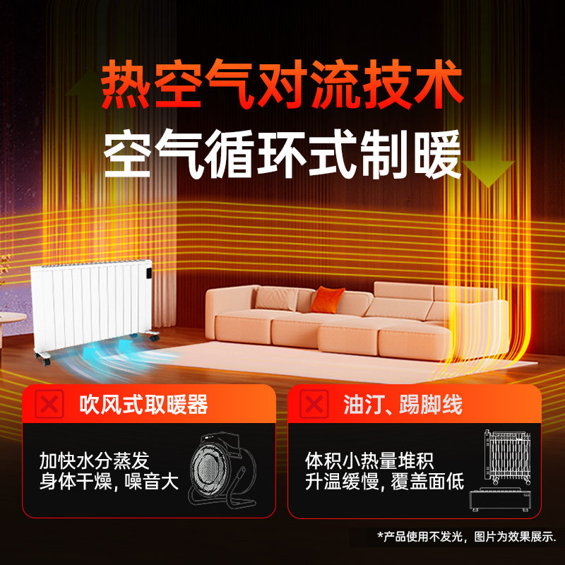 先锋电暖器全屋大面积电暖气客厅电热取暖器家用新型墙壁暖气片