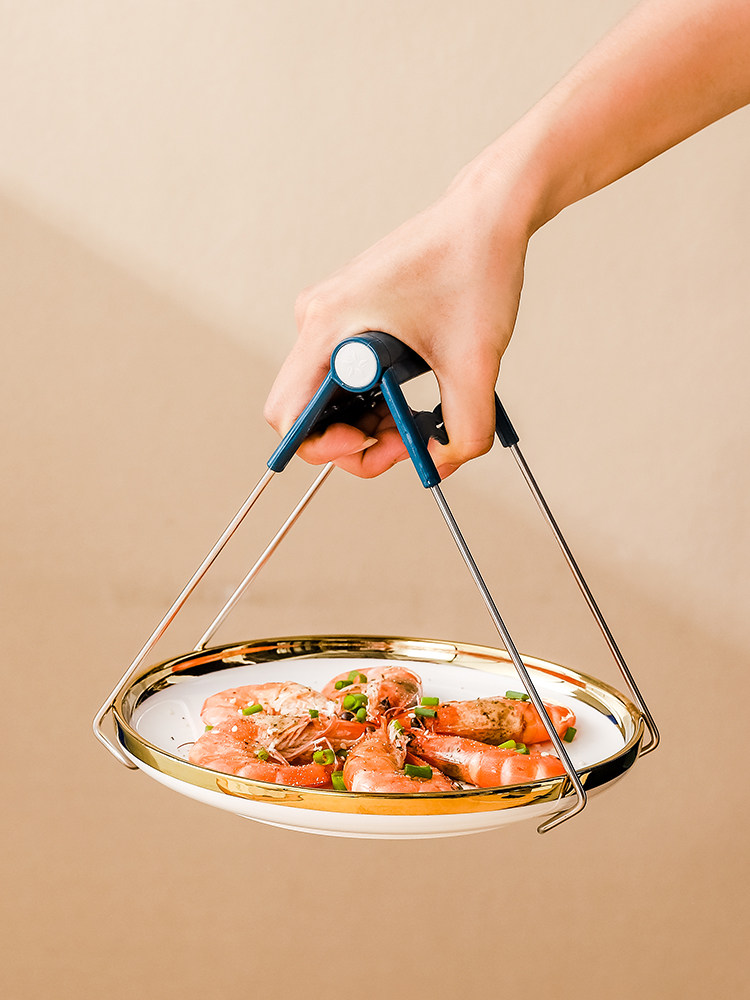 a家用厨房防烫夹取碗器防滑加粗提盘夹多功能盘夹碗夹器夹盘器