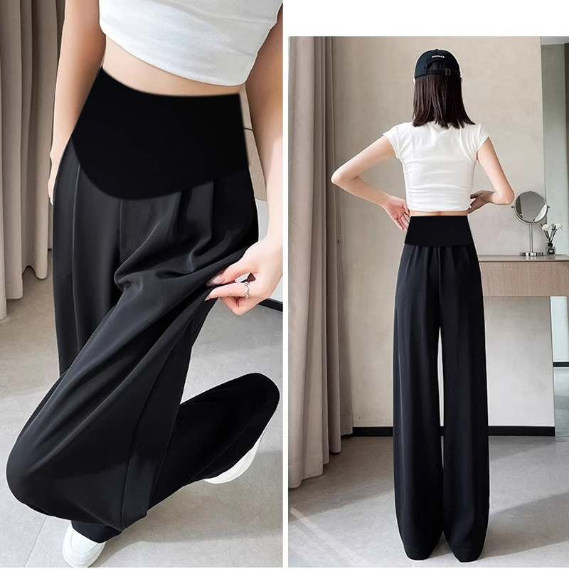 孕妇阔腿裤子窄版西装显瘦薄款夏季大码宽松外穿高个子加长款夏装,淘宝优惠券,粉丝福利购,淘宝优惠卷