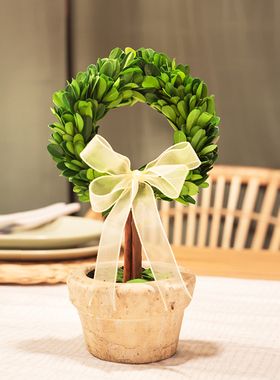 客厅创意永生干花绿植花卉植物办公室内小盆栽桌面摆件情人节礼物