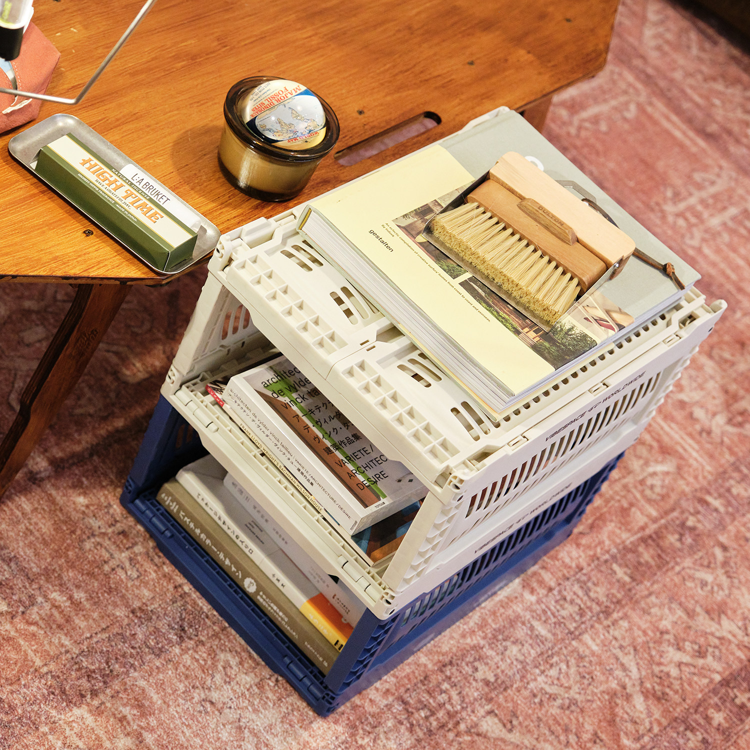 工业风组合收纳柜客厅杂物整理可折叠多层置物架户外储物篮筐,淘宝优惠券,粉丝福利购,淘宝优惠卷