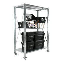 Shelf American Industrial Wind Galvanized Shelf Garage Lightning Magazine Mobile Display Show Shelf