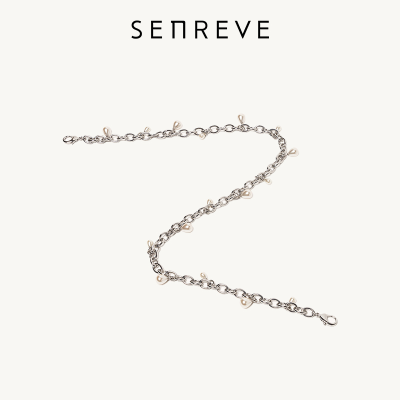 SENREVE  Pearl Drop Chain珍珠吊坠链条单肩斜挎女包配件 - 图0