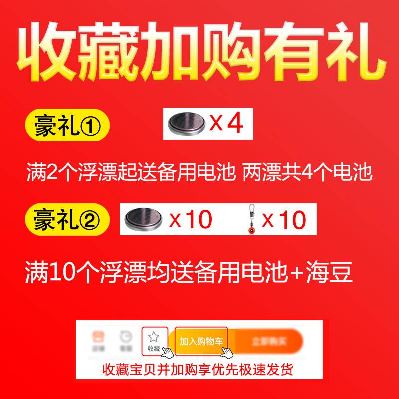 小意思夜光大肚漂电子海杆抛竿夜光浮漂远投矶钓阿波夜钓鲢鳙鱼漂 - 图0