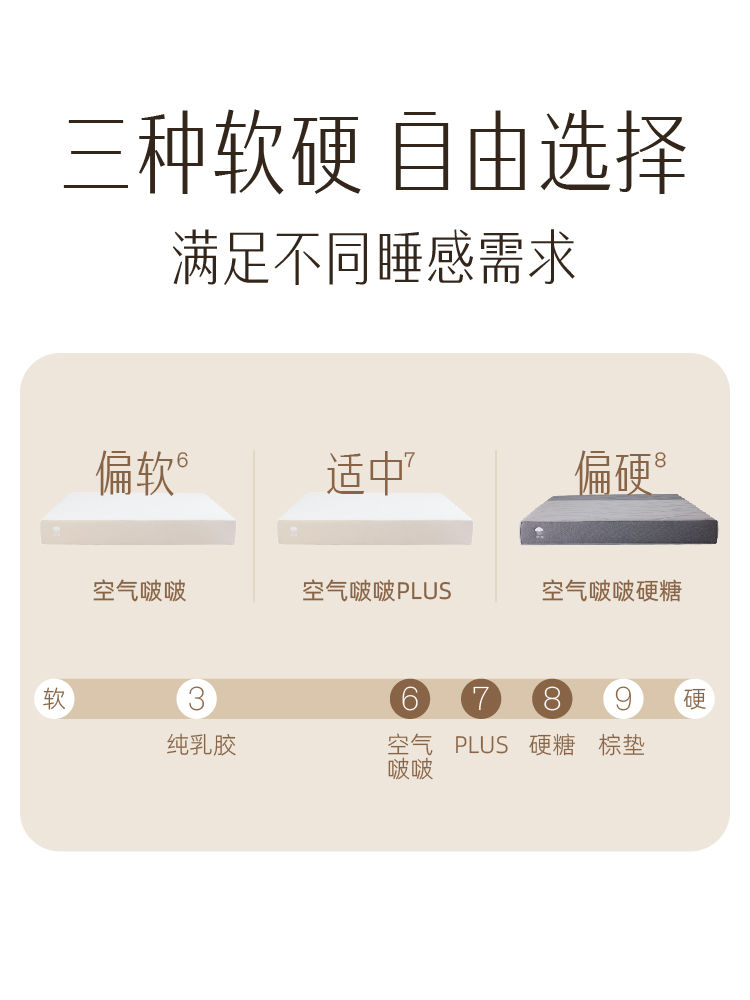 半日闲空气啵啵护脊独立袋装弹簧记忆棉席梦思床垫定制软硬垫PLUS - 图1