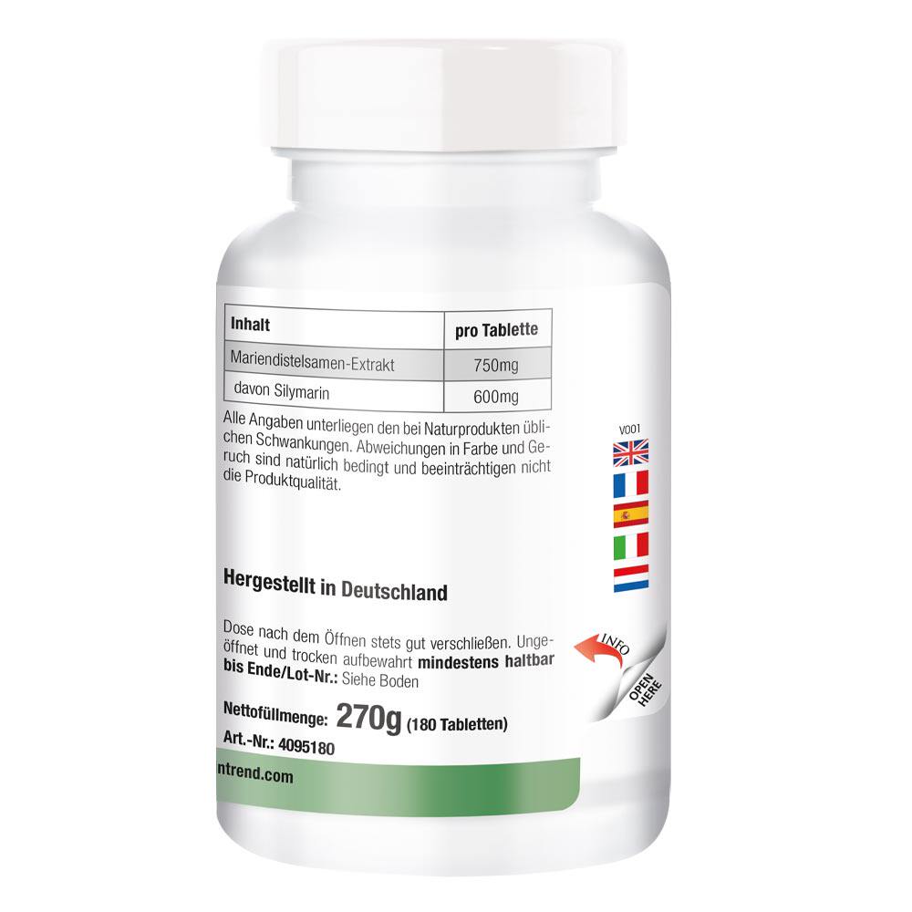 德国转氨酶水飞蓟进口肝优偏高胶囊 Vitamintrend海外蓟类