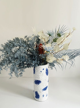 现代简约树脂金属花艺摆件客厅咖啡厅样板间软装亚克力花器摆设