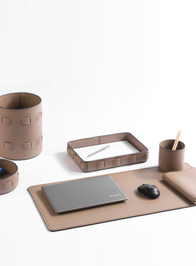 现代样板间几何收纳盒茶水间冰桶醒酒瓶餐垫纸巾盒杯垫办公室摆件