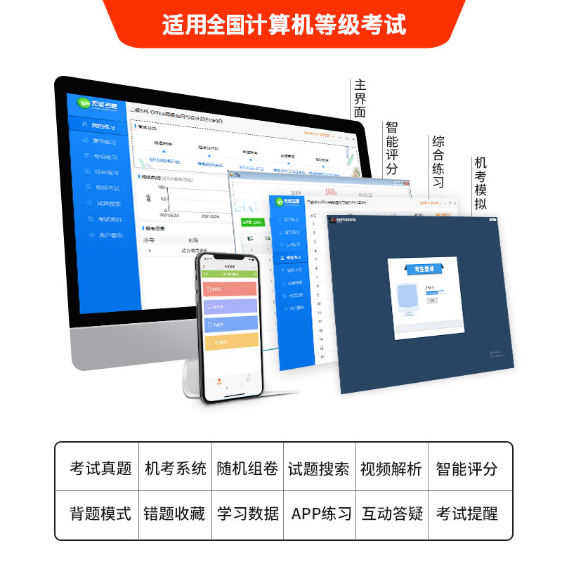 无忧考吧2024年全国计算机二级WPS office考试题库软件wpsoffice-图0