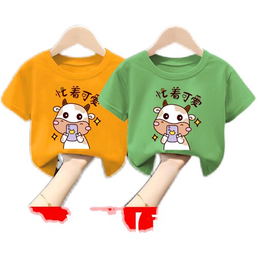 【精品纯棉A类】【吸汗透气贴肤】100%棉纯棉夏季宽松流行款男女 - 图3