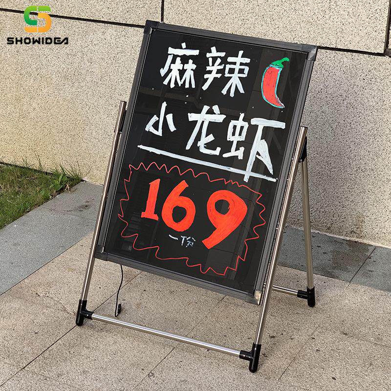 广告牌发光板荧光黑板led手写小展示电子店铺充电商用闪光屏摆摊