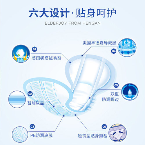 安而康加长防漏成人纸尿片M/L码 老年人用尿不湿直条纸尿片安尔康 - 图0