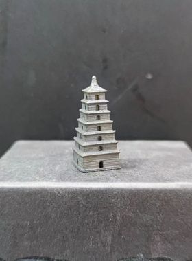 黄铜大雁塔宝塔摆件装饰品