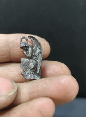 纯黄铜实心金属跪地祈祷天使天使