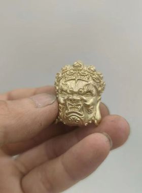男女情侣黄铜大力金刚头