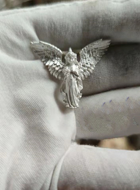 男女情侣银项链吊坠丘比特925银