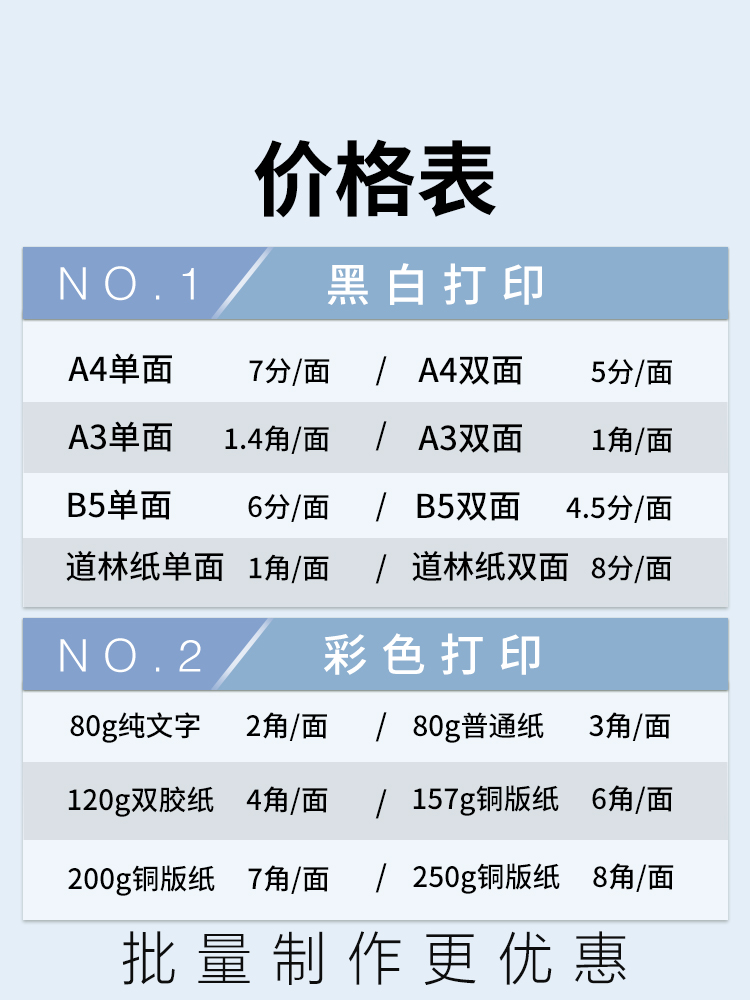 打印资料网上打印彩印彩色复印打印店激光书籍装订成册湖南长沙A3 - 图1