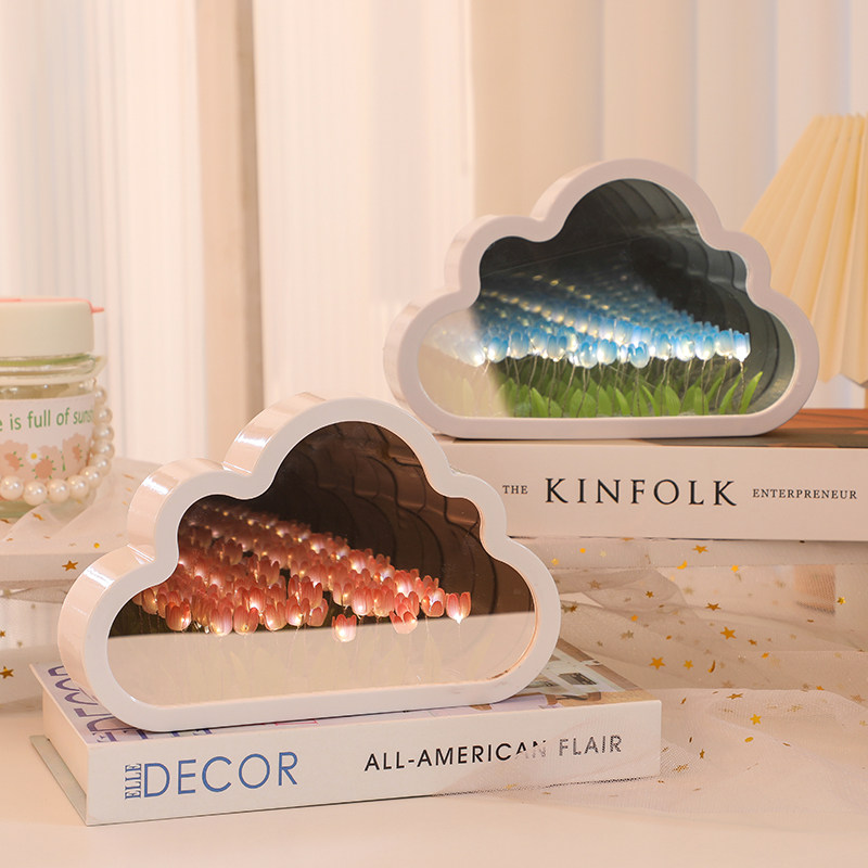 云朵郁金香花海小夜灯生日礼物女生闺蜜手工diy送女朋友女孩新年,淘宝优惠券,粉丝福利购,淘宝优惠卷