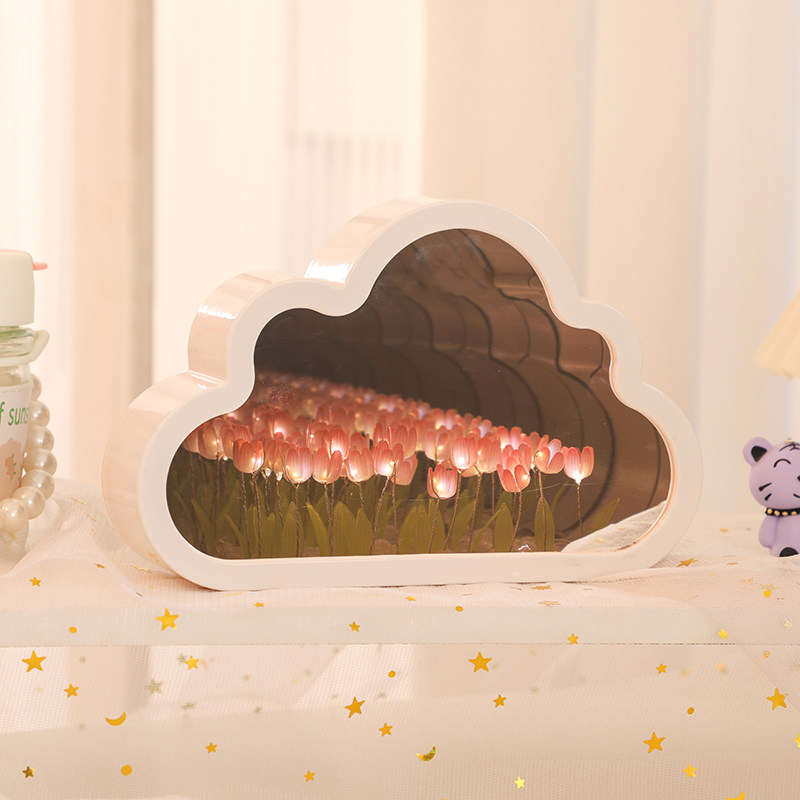 云朵郁金香花海小夜灯生日礼物女生闺蜜手工diy送女朋友女孩新年,淘宝优惠券,粉丝福利购,淘宝优惠卷