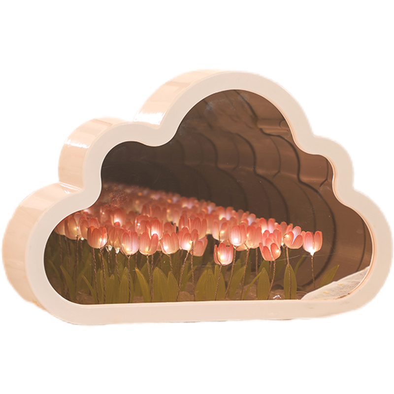 云朵郁金香花海小夜灯生日礼物女生闺蜜手工diy送女朋友女孩新年,淘宝优惠券,粉丝福利购,淘宝优惠卷