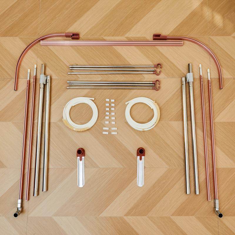 u型导轨蚊帐单支架杆加粗加厚不锈钢2026年新款家用卧室伸缩轨道,淘宝优惠券,粉丝福利购,淘宝优惠卷